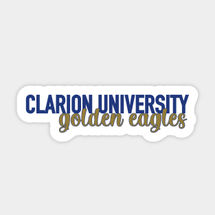 clarionu full lettering Sticker